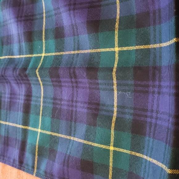 NWT Ingles Buchan Scarf Green Plaid Glasgow Scotland 82" x 10" - Picture 2 of 5